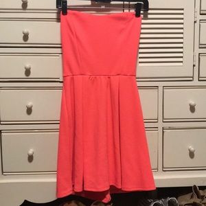 Pink Strapless Dress